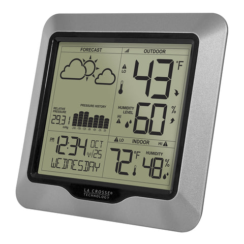 TX141th BV2 wireless sensor measures outdoor temperature and humidity.
