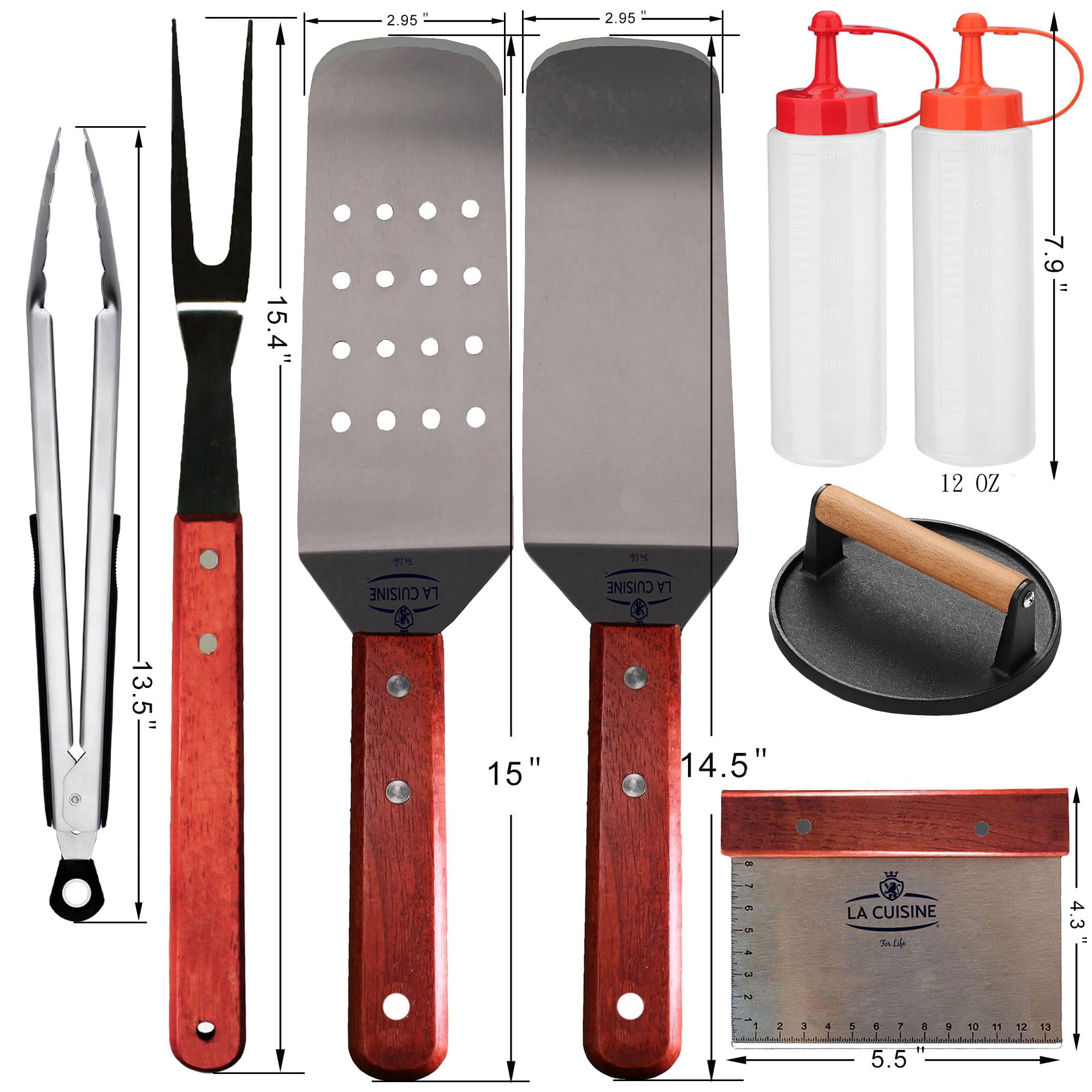 La Cuisine condiment squeeze bottles for oils and sauces finishing touches