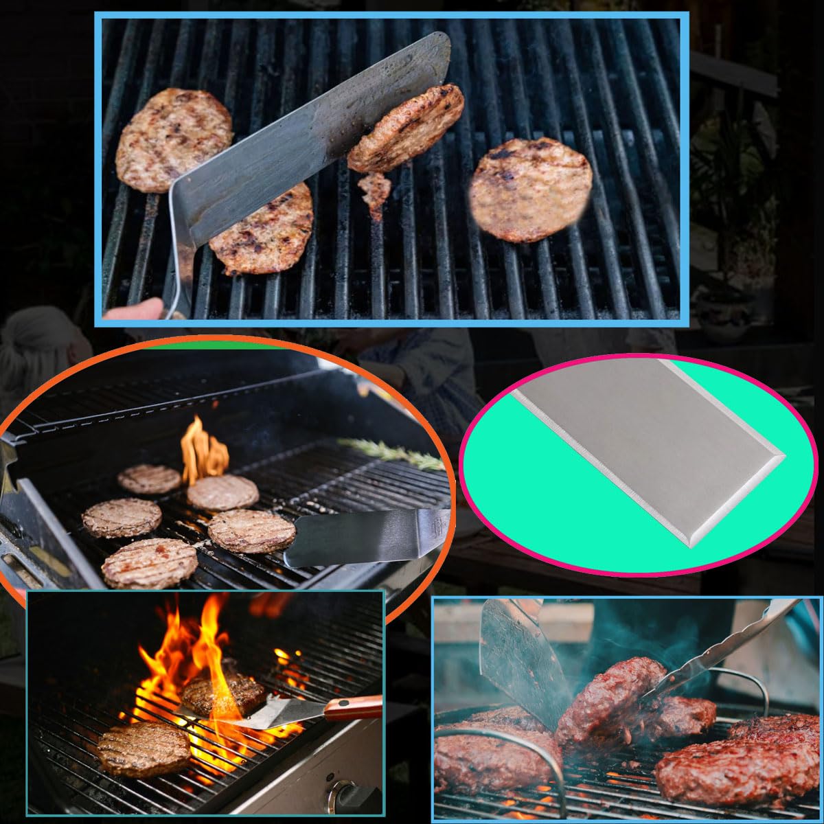 La Cuisine griddle fork for secure lifting and serving on the grill