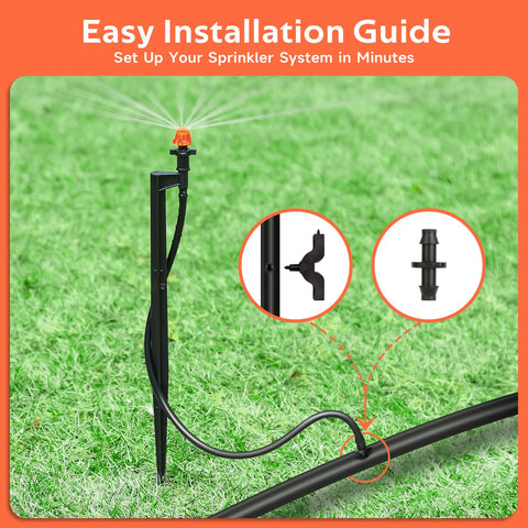 La Farah 1-4 inch tubing extension simplifies setup and connects to existing drip lines