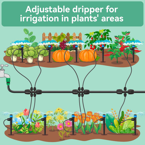 La Farah 25 pack of spray emitters for garden watering