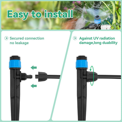 La Farah barb connector compatible with 4 mm inner and 7 mm outer tubing