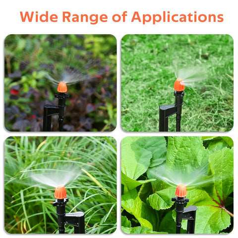 La Farah easy-connect drip emitter helps quick irrigation system setup.