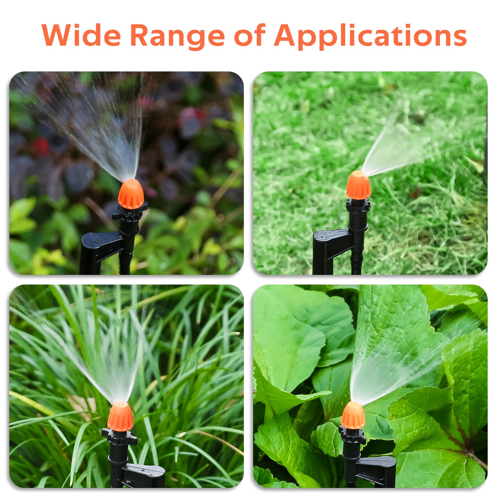 La Farah drip emitters are easy to install for flowers, vegetables, and herbs.