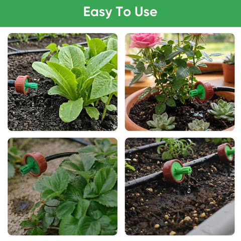 La Farah garden irrigation tubing connection enables flexible, easy setup