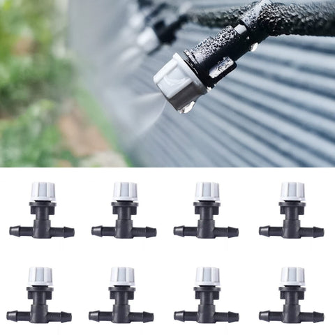 La Farah micro spray irrigation drippers deliver a fine mist for even hydration.