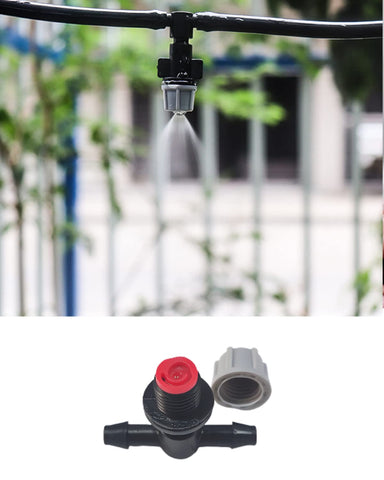 La Farah water mist nozzle used for greenhouse seedling irrigation.
