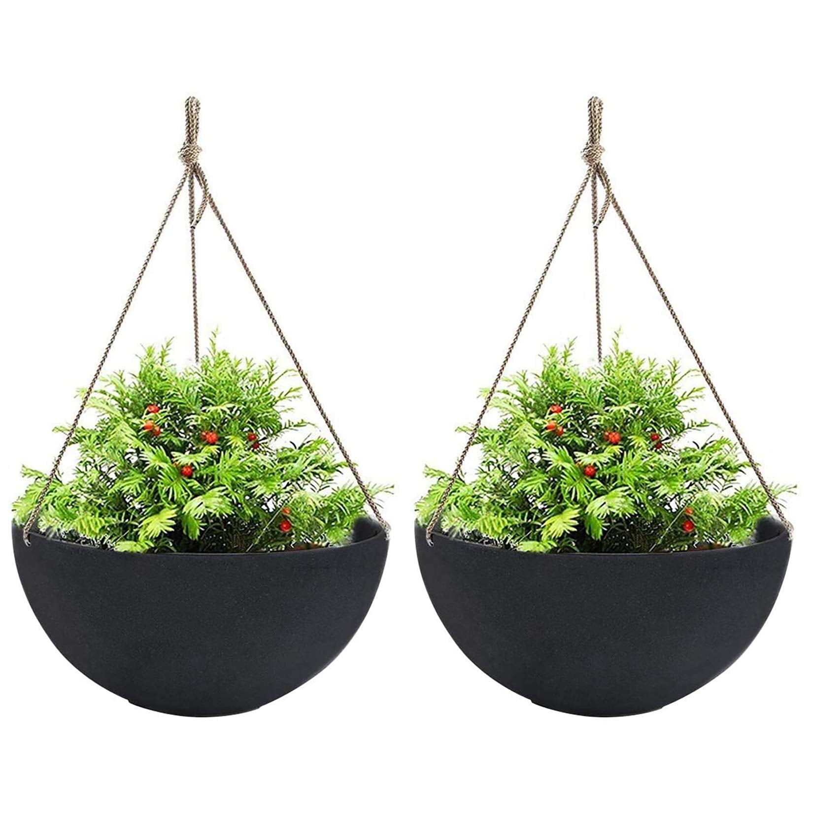 LA JOLIE MUSE hanging planter outdoor 13.2-inch offers ample space for trailing plants.