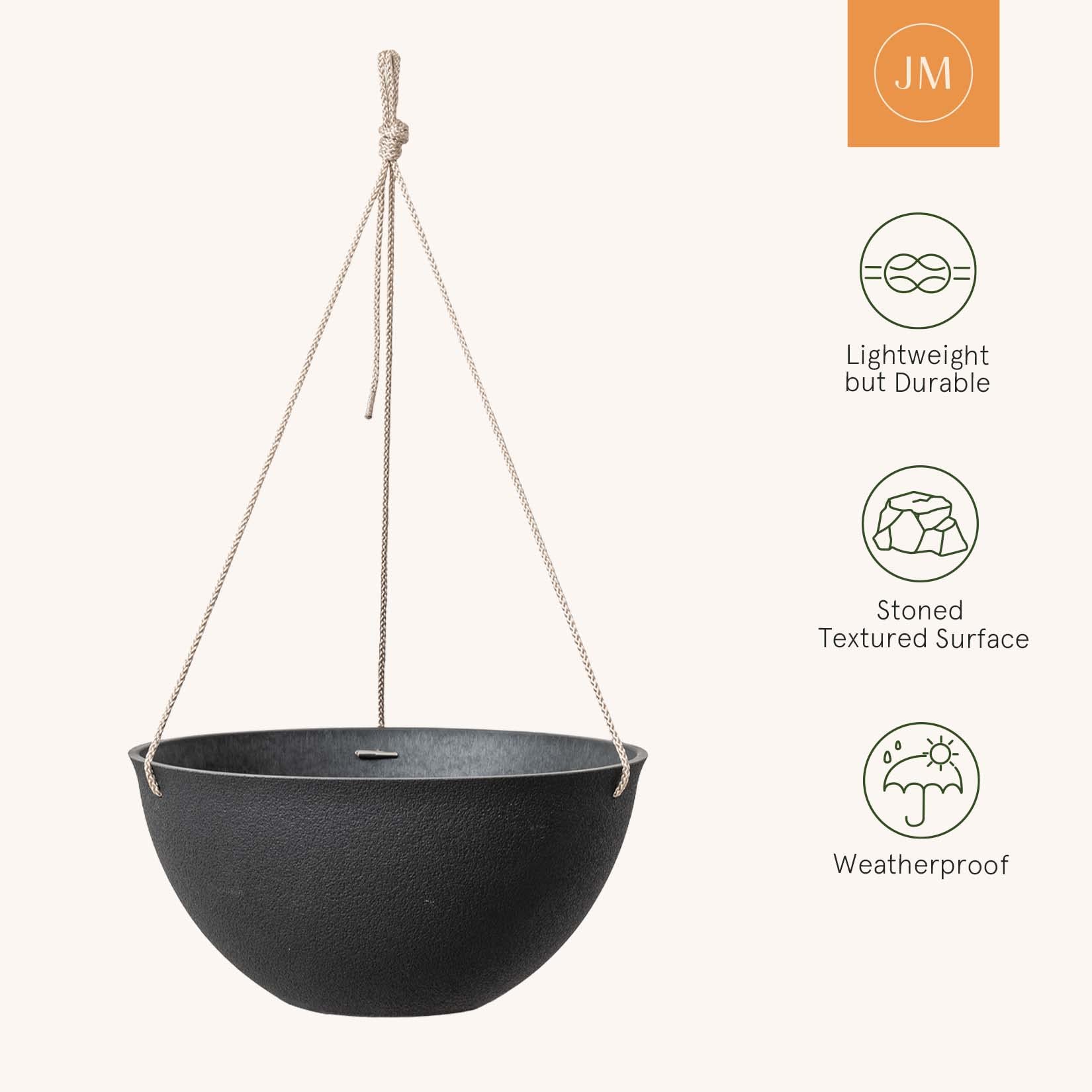 LA JOLIE MUSE contemporary-industrial style planter elevates indoor or outdoor spaces.