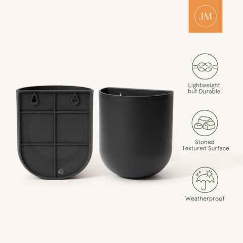 LA JOLIE MUSE outdoors, weather-resistant planter for porch or garden walls.
