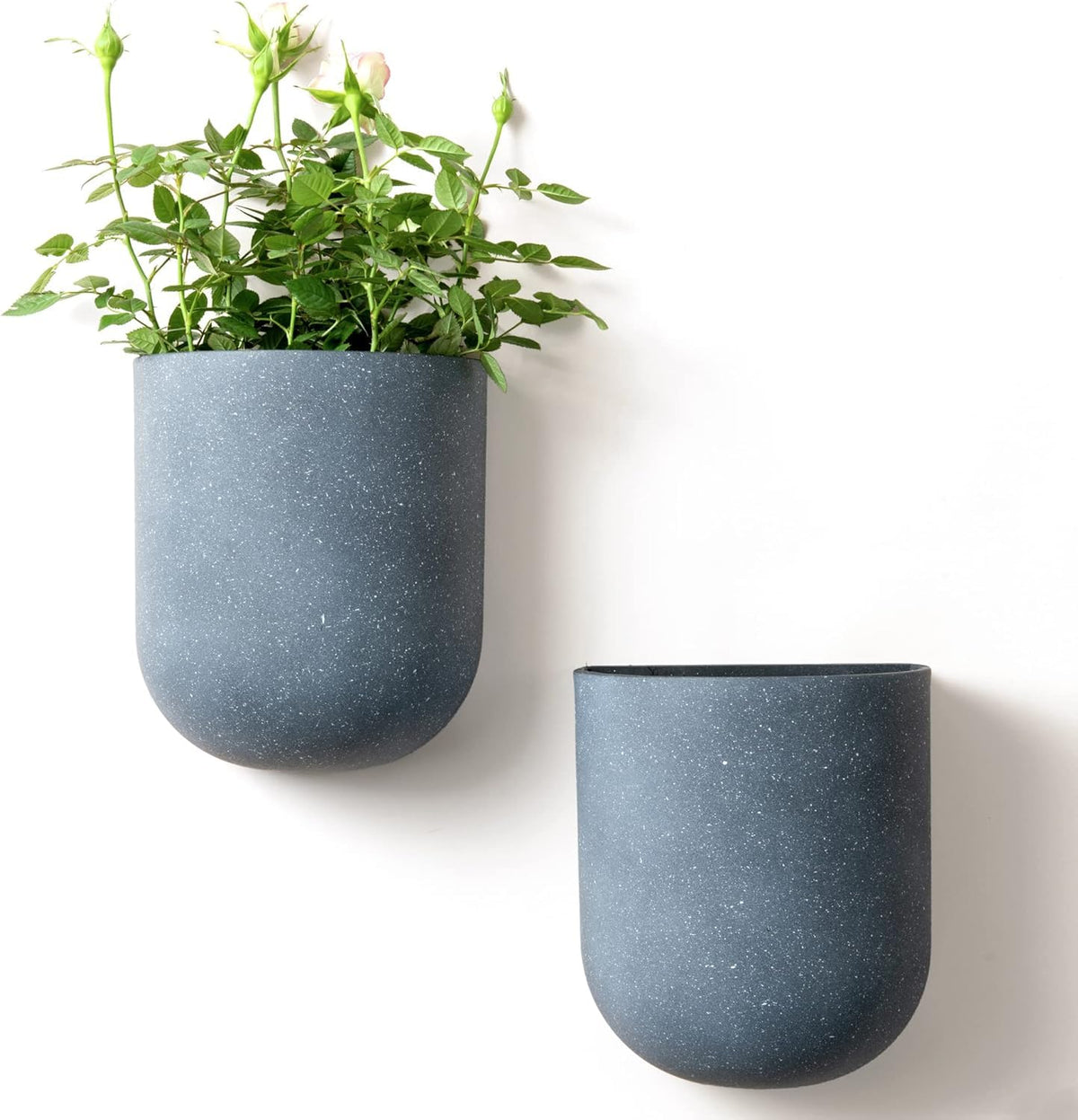 LA JOLIE MUSE wall-hanging planter pocket gray two-pack ready for wall greenery display