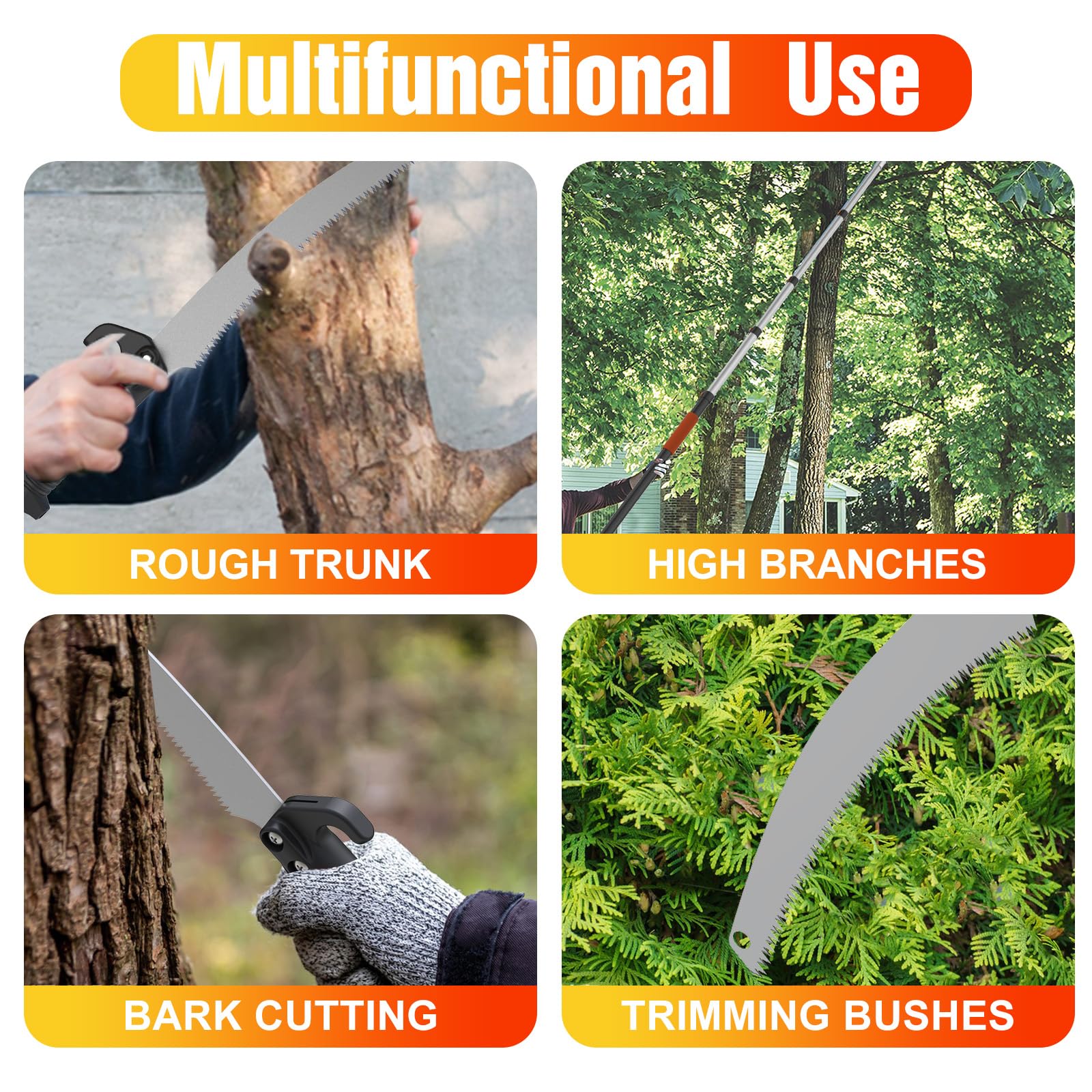 LAANPOLE ergonomic grip provides secure handling even in wet conditions.