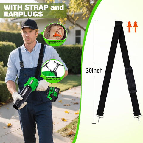 Laapee shoulder strap reduces fatigue during extended use.