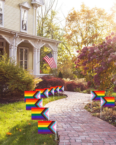 Labeol pride flags suitable for tabletop displays and party decor.