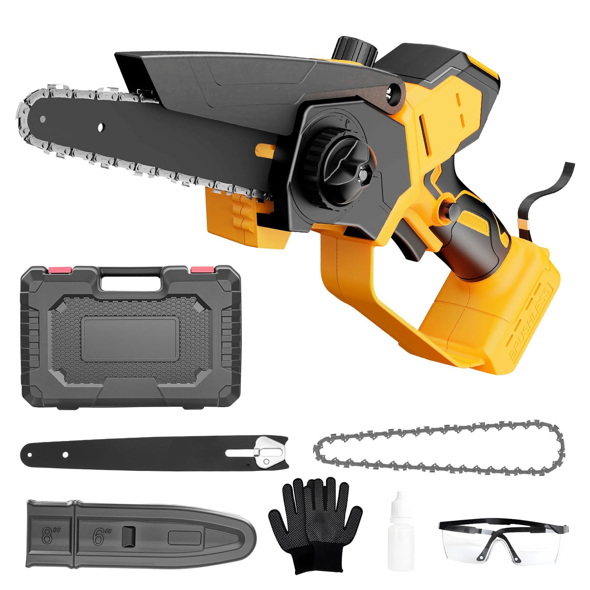 Labfintom Mini Chainsaw 20V overview highlighting compact pruning design