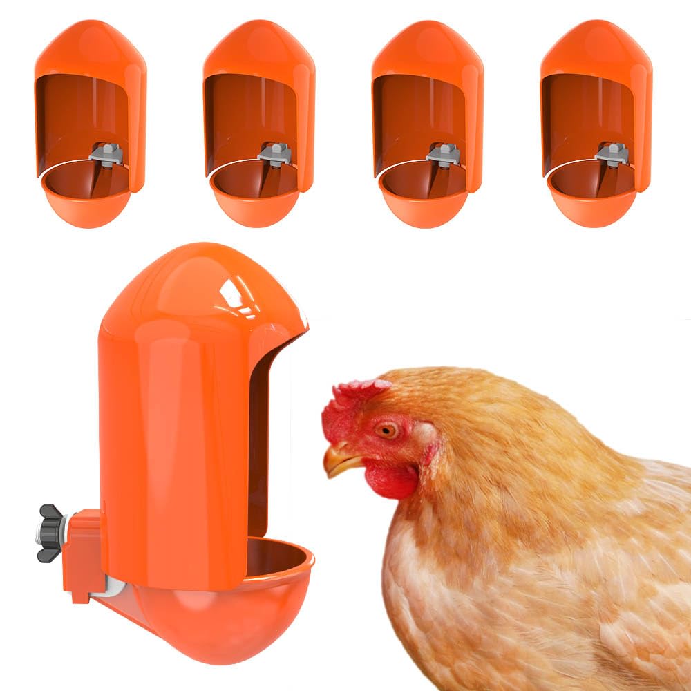 Labodey large chicken waterer cups — side view for easy cleaning and access.