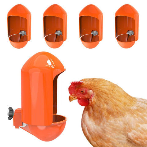 Labodey large chicken waterer cups — side view for easy cleaning and access.