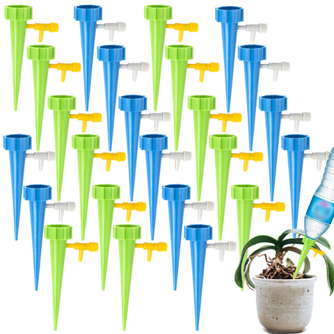 LABOTA 24-pack self-watering spikes enable efficient plant hydration.