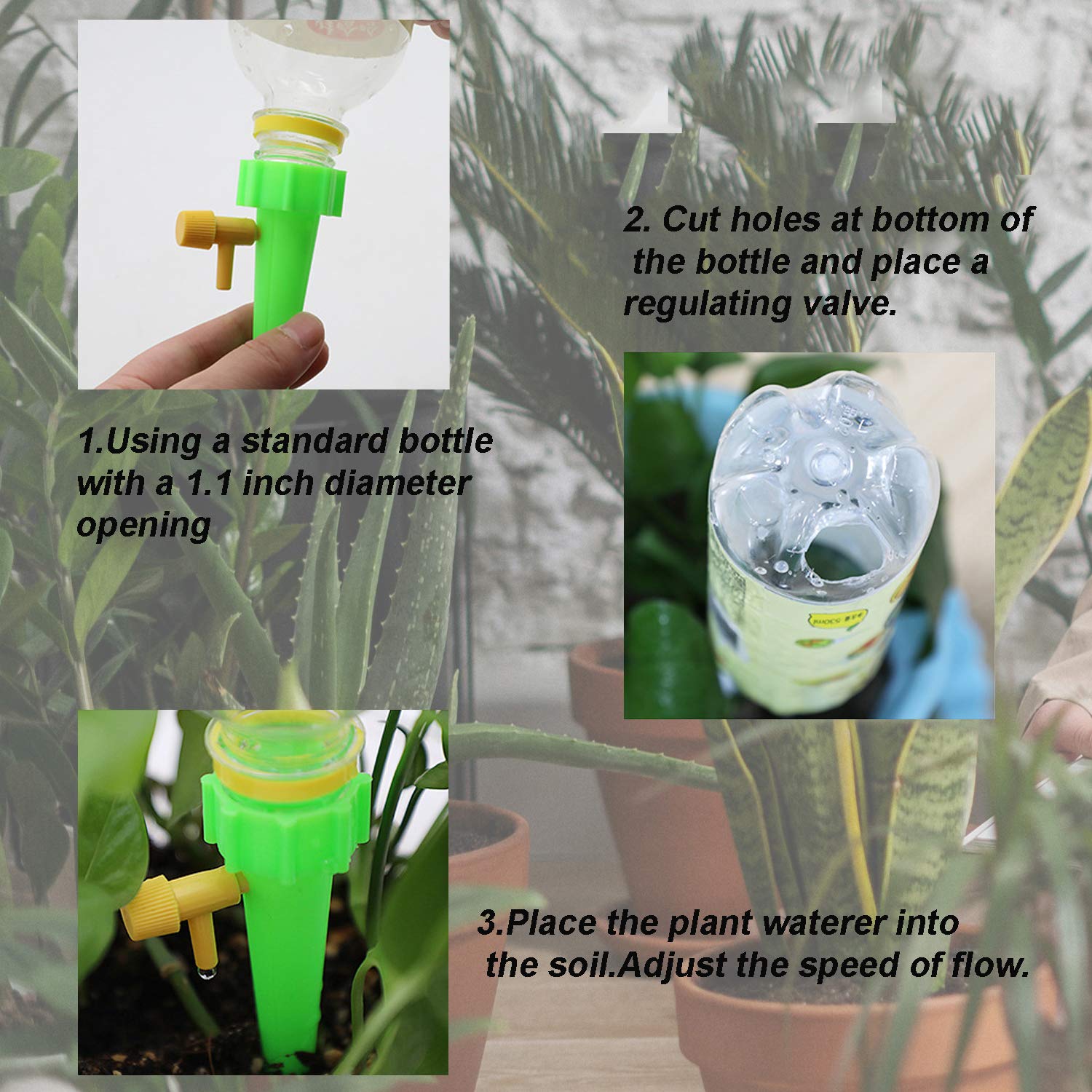 LABOTA adjustable drip valve configured for 0–60s of watering.