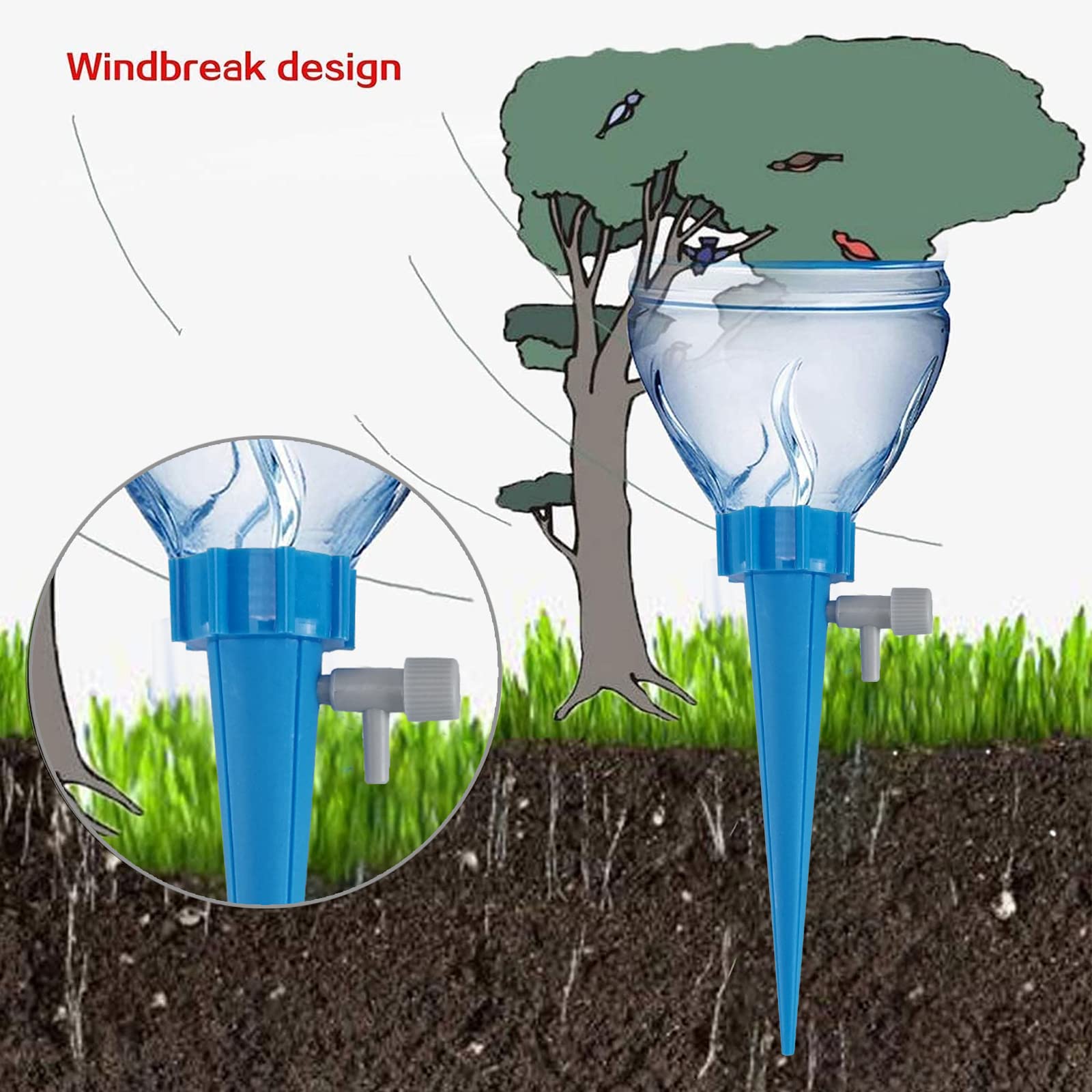 LABOTA bottle-insert setup enables steady moisture delivery.