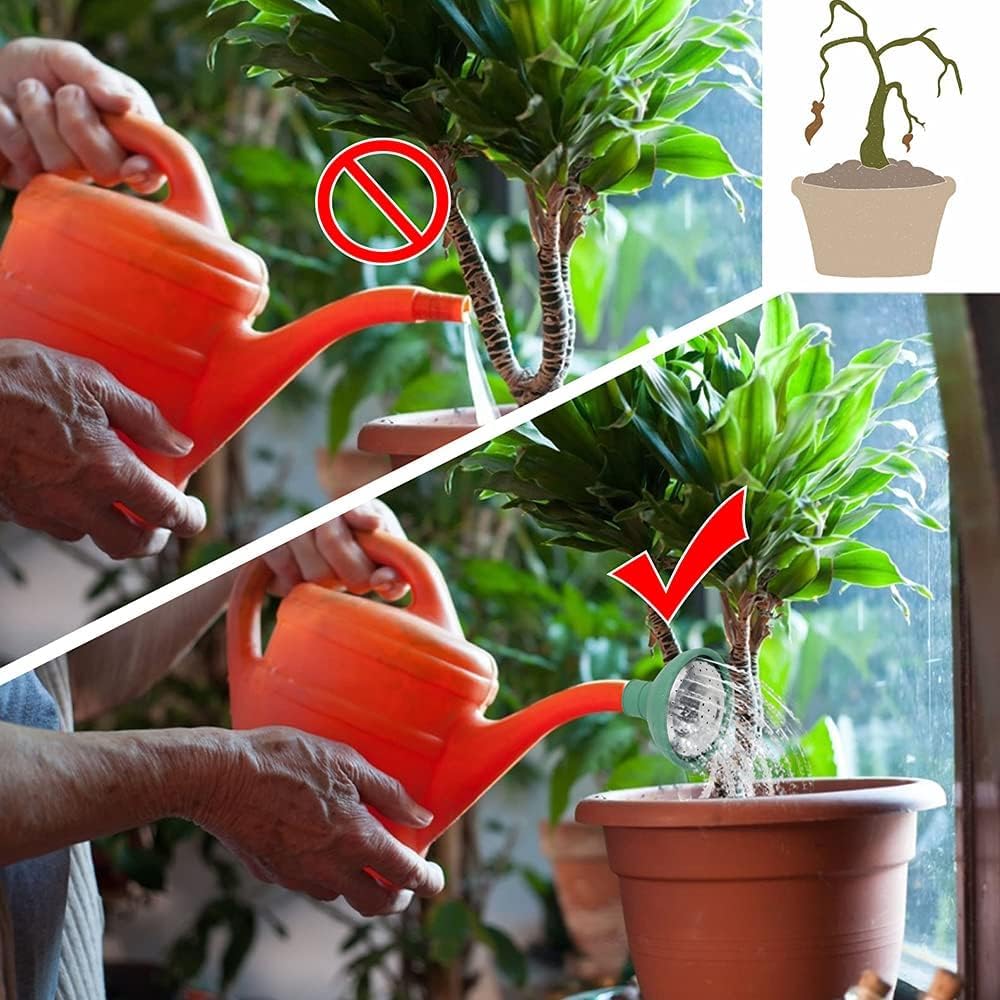Labriciyon green replacement spout attachment enables better watering control.
