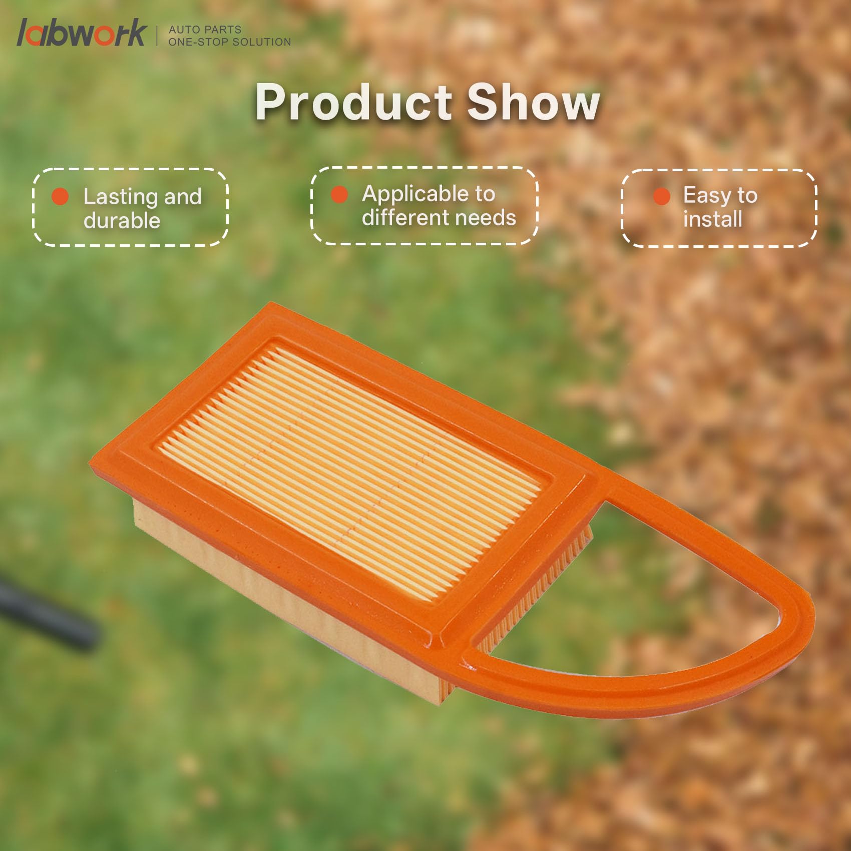 labwork air filter for Stihl BR500 installation demonstration, easy fit.