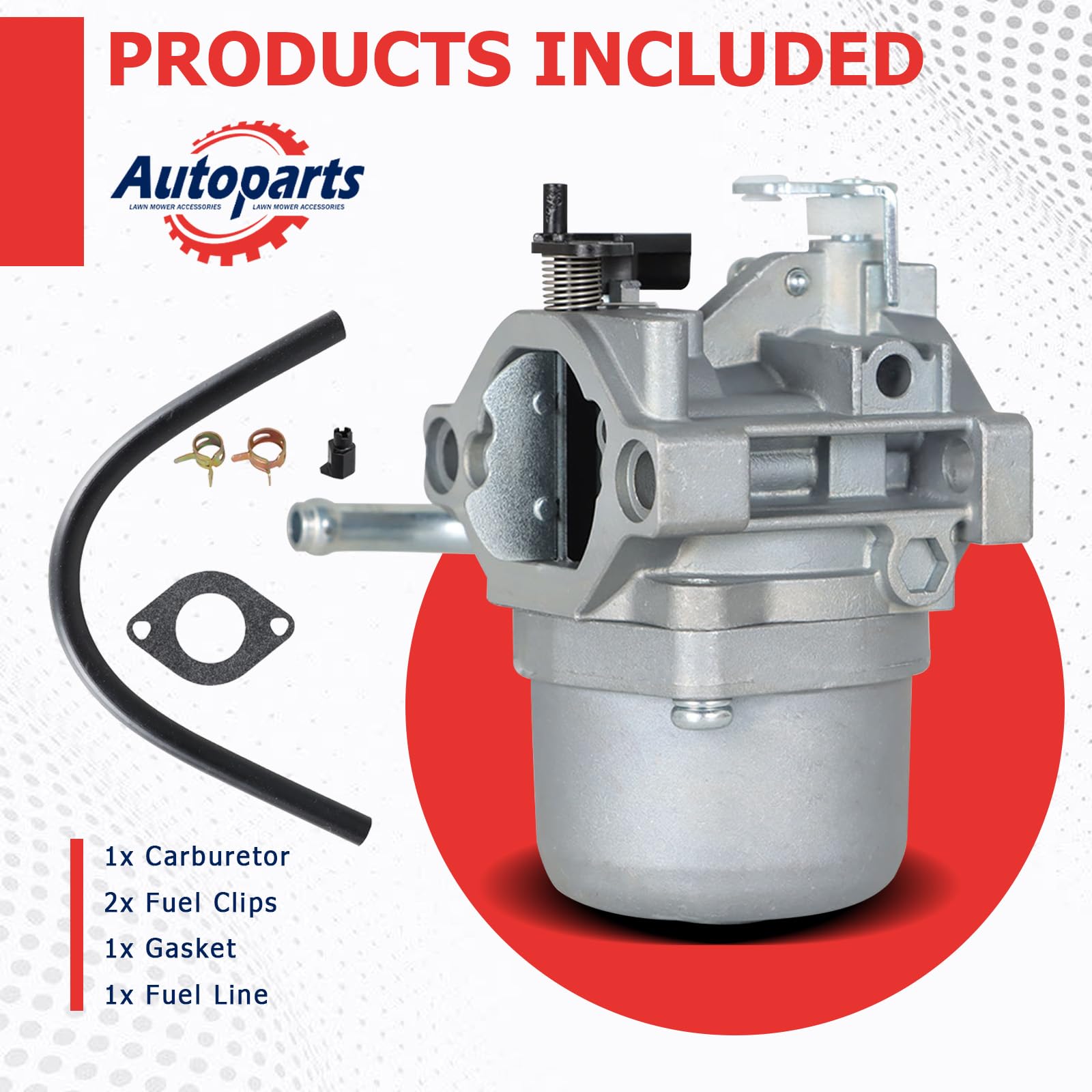 Labwork carburetor with fuel clips supports leak-free operation.