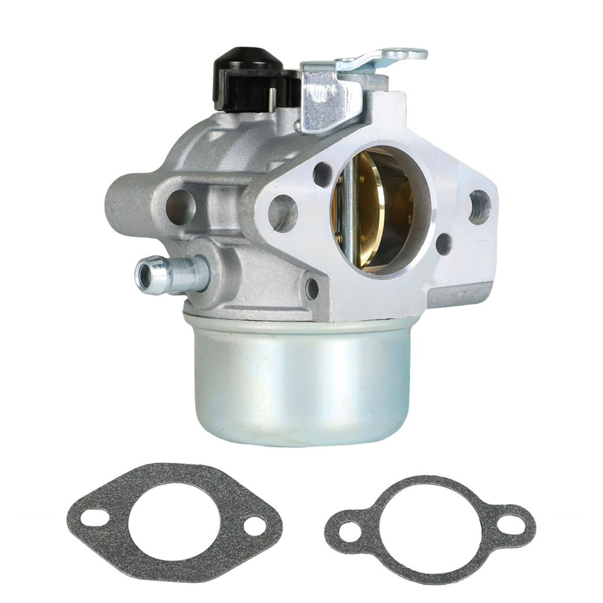 Labwork Kohler CV12-5 carburetor front view showing fit and mounting points.