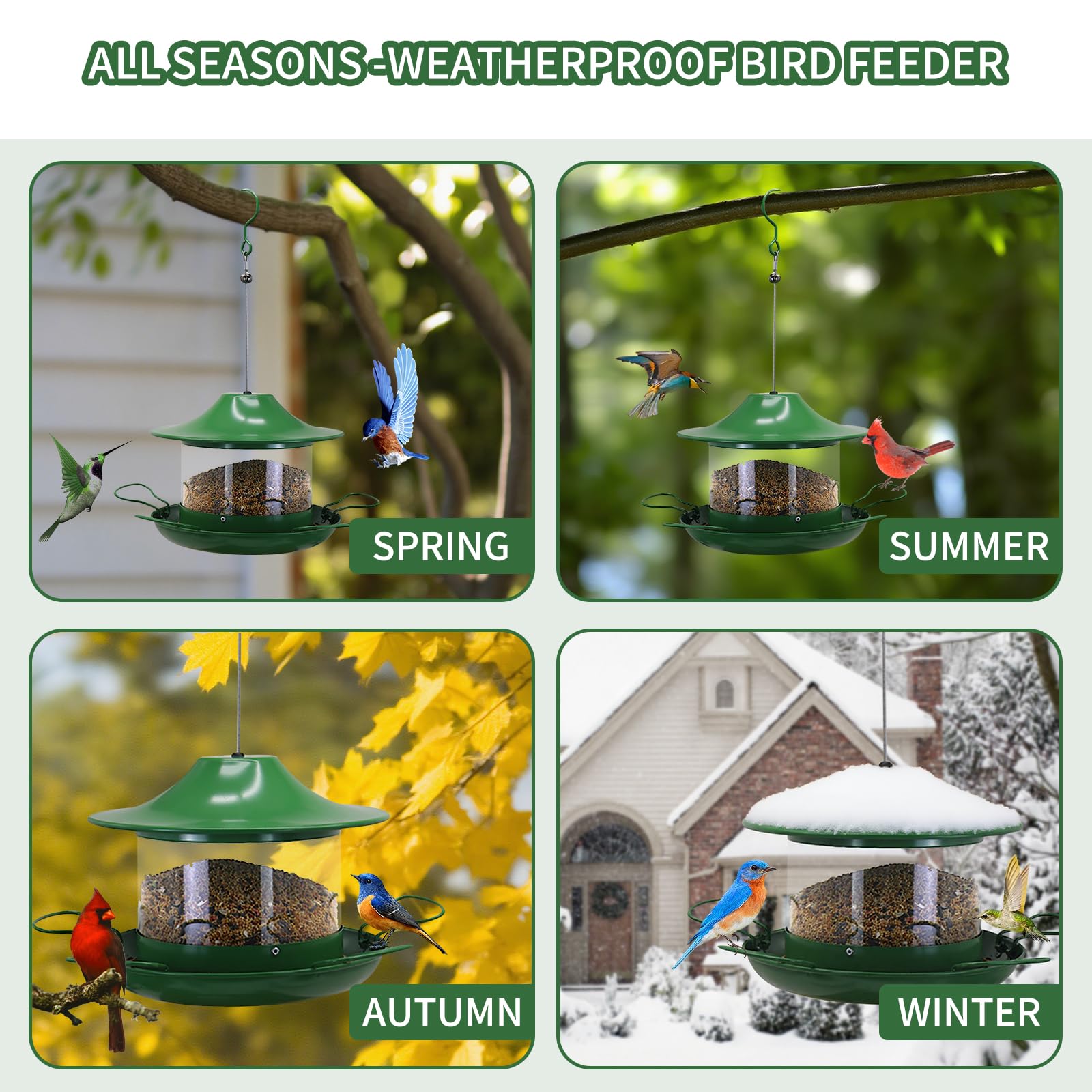 LAbyrent evergreen garden decor complements seasonal outdoor spaces.