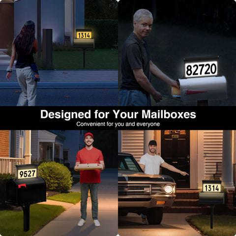 Lacasa 365-day warranty and responsive support for outdoor address numbers