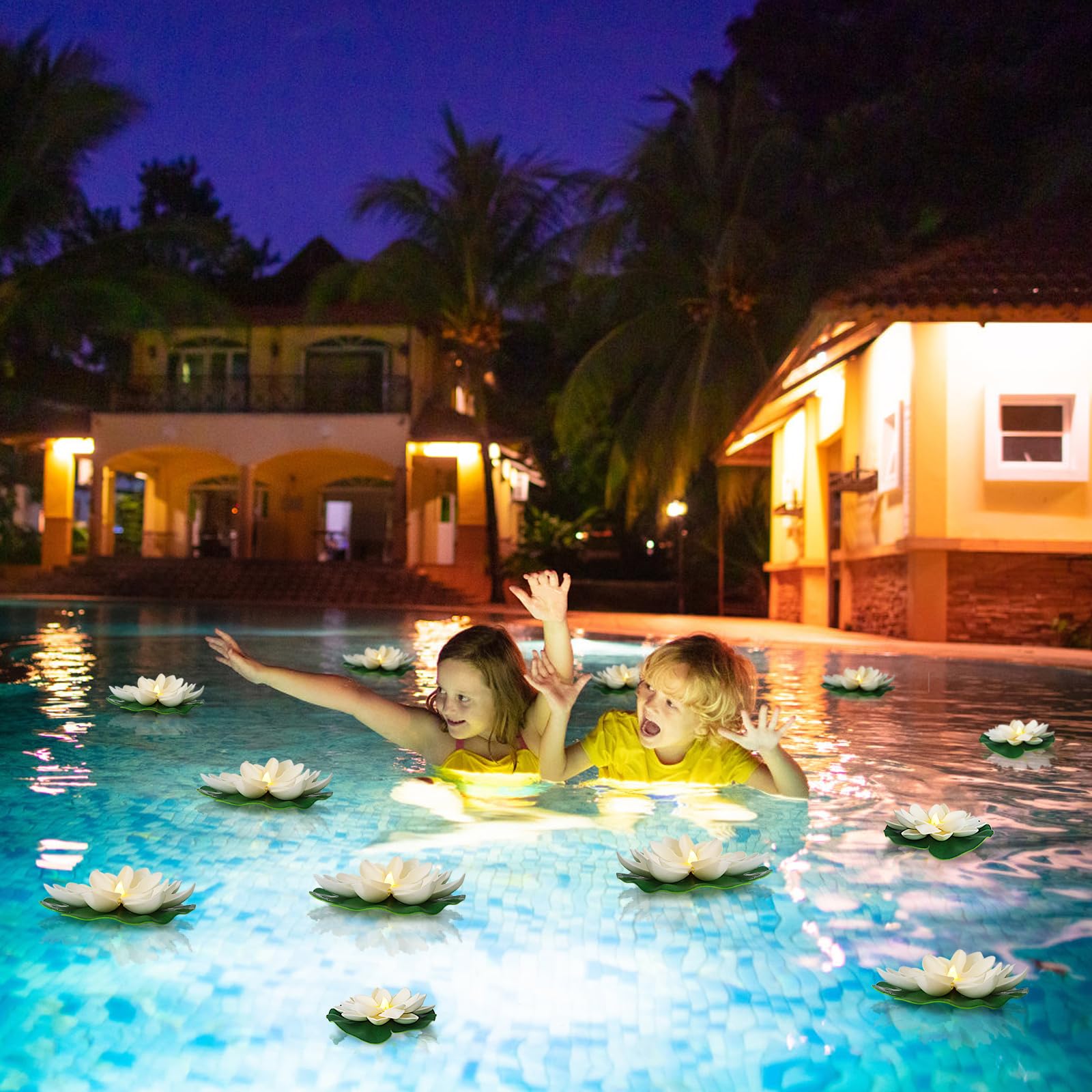 LACGO outdoor-use lotus light suits weddings and gardens for ambient decor.