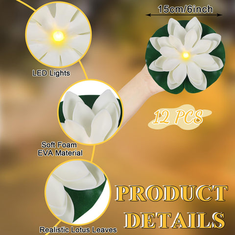 LACGO warm white pond light provides soft illumination for outdoor evenings.
