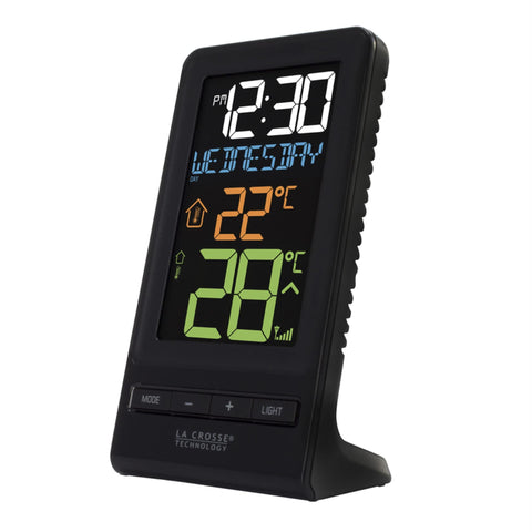 La Crosse 308-1415 thermometer with color LCD display for clear readings