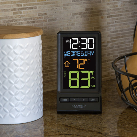 La Crosse 308-1415 wireless thermometer with indoor outdoor sensor for real-time monitoring