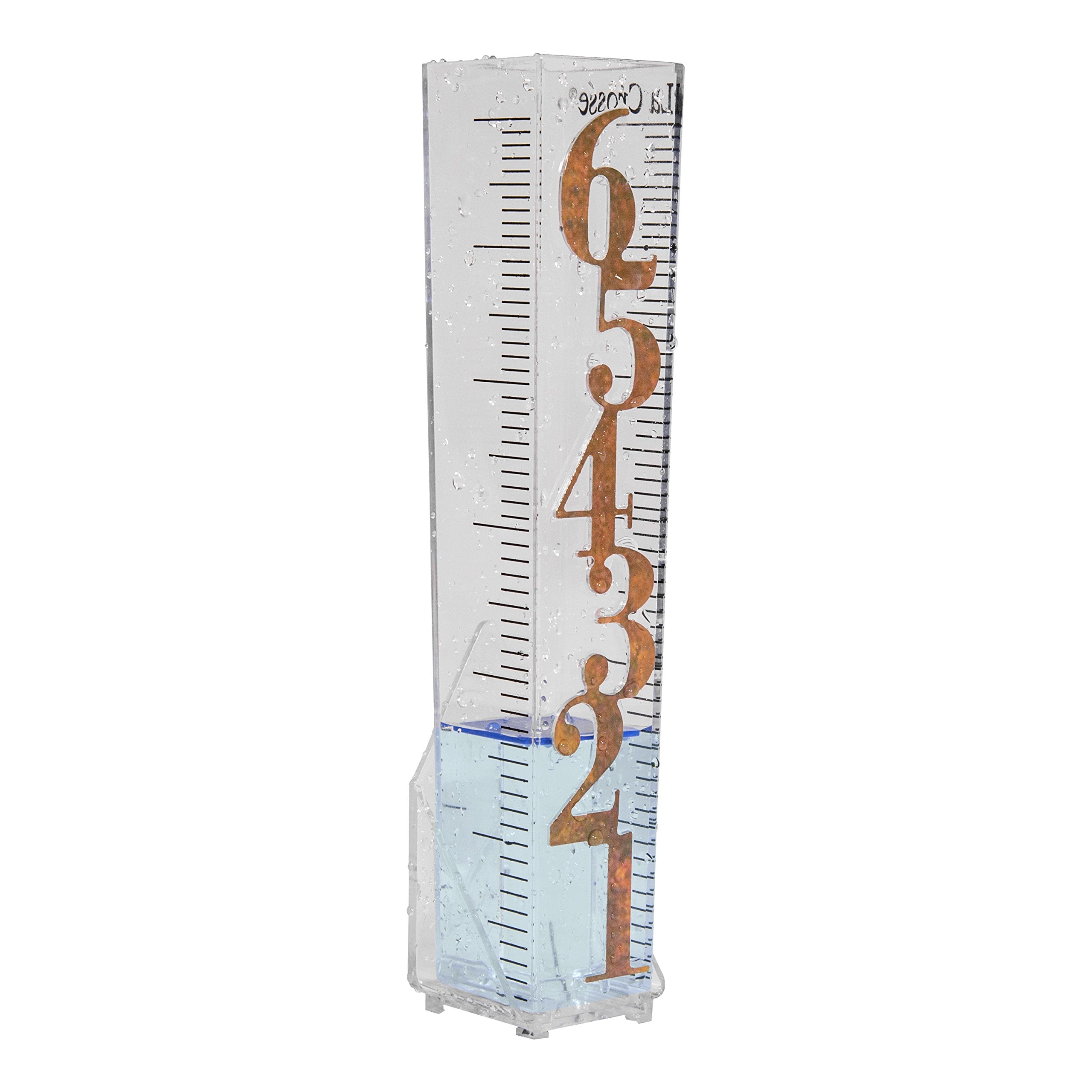 La Crosse 705-110 rain gauge with removable rain collector for quick cleaning.
