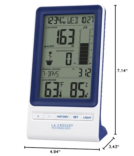 La Crosse 724-1415BL wireless receiver with long-range transmission.