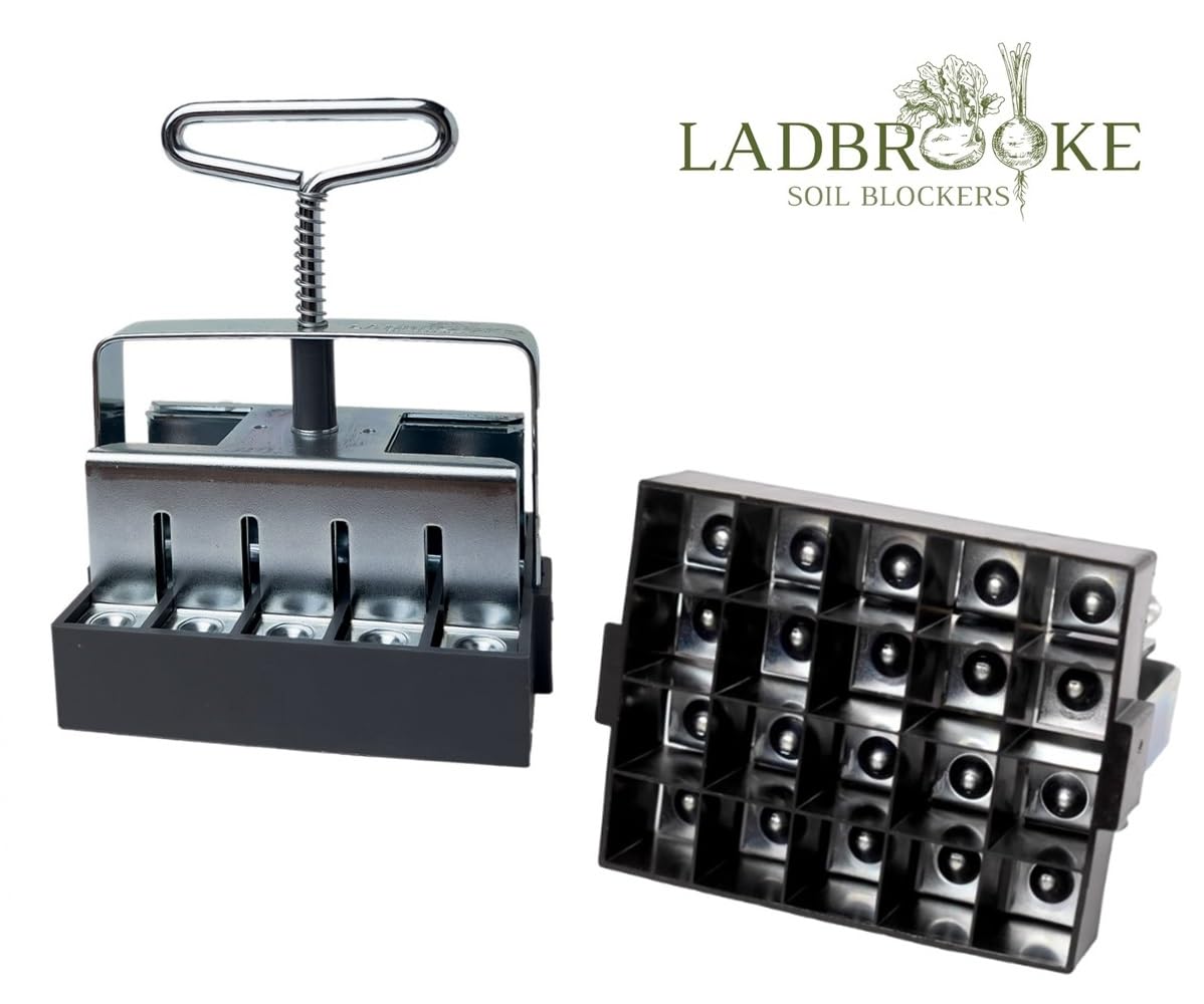 Ladbrooke Cubic Inserts shown for durable, even soil block shapes