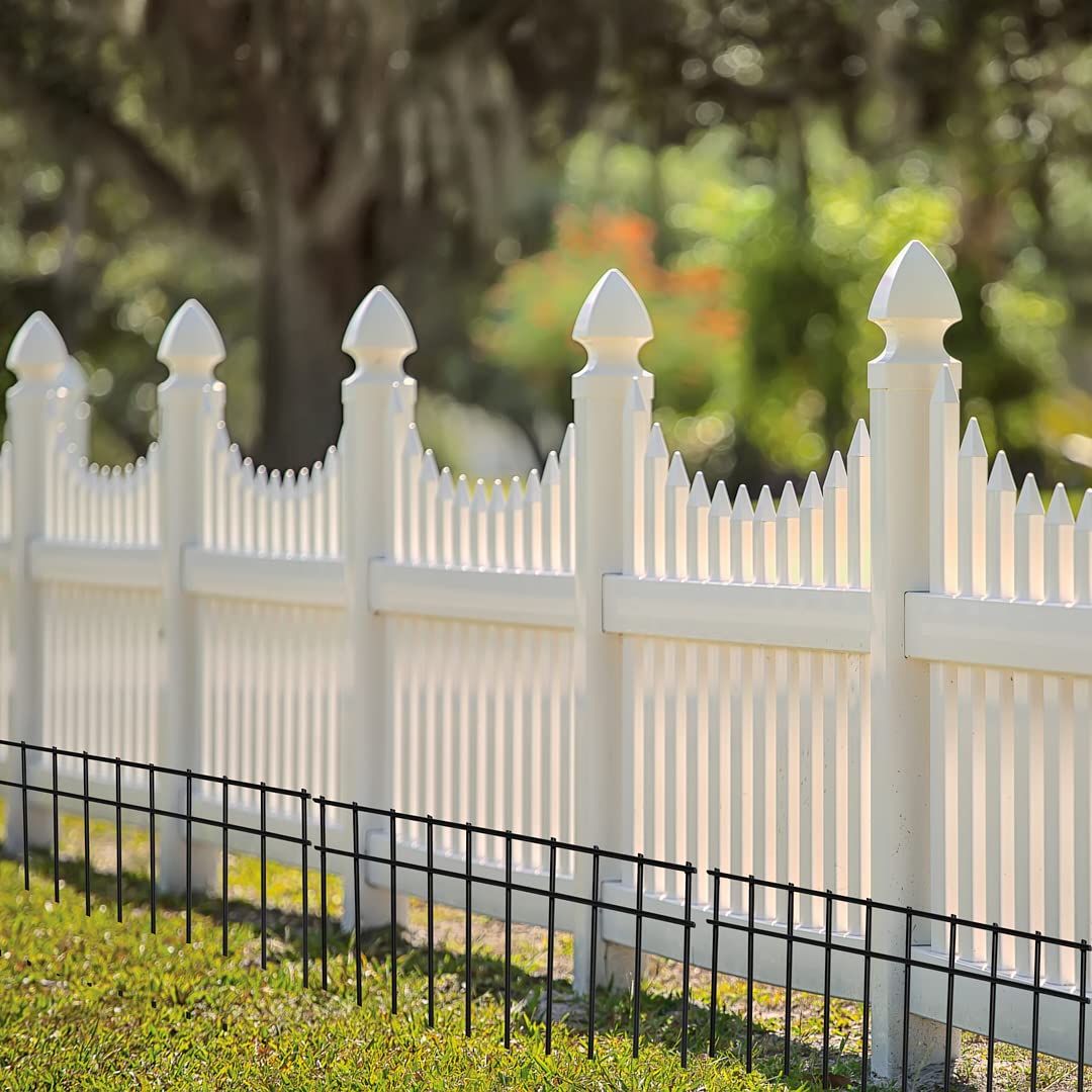 LADECH decorative dog fence creating safe yard boundaries.