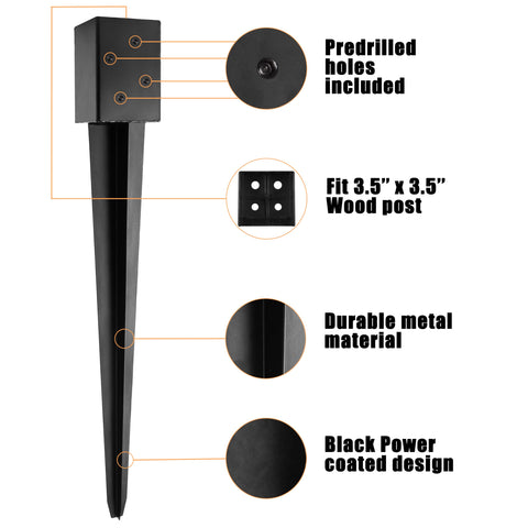 Driver bit attachment ready to speed up no-dig mounting with a drill.