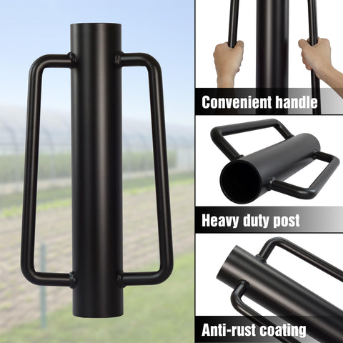 LADECH Fence Post Driver powder-coated tube resists rust in outdoor projects.