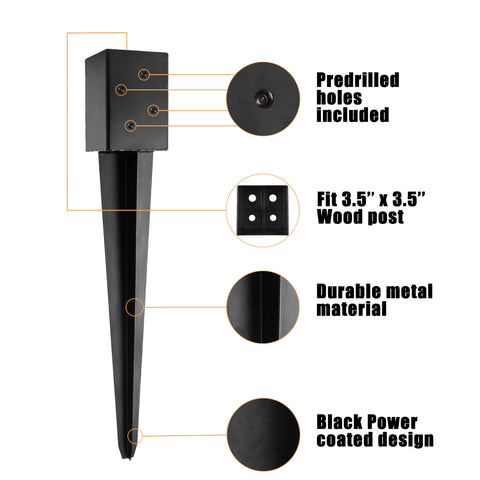LADECH mailbox post anchor ready for secure mailbox mounting