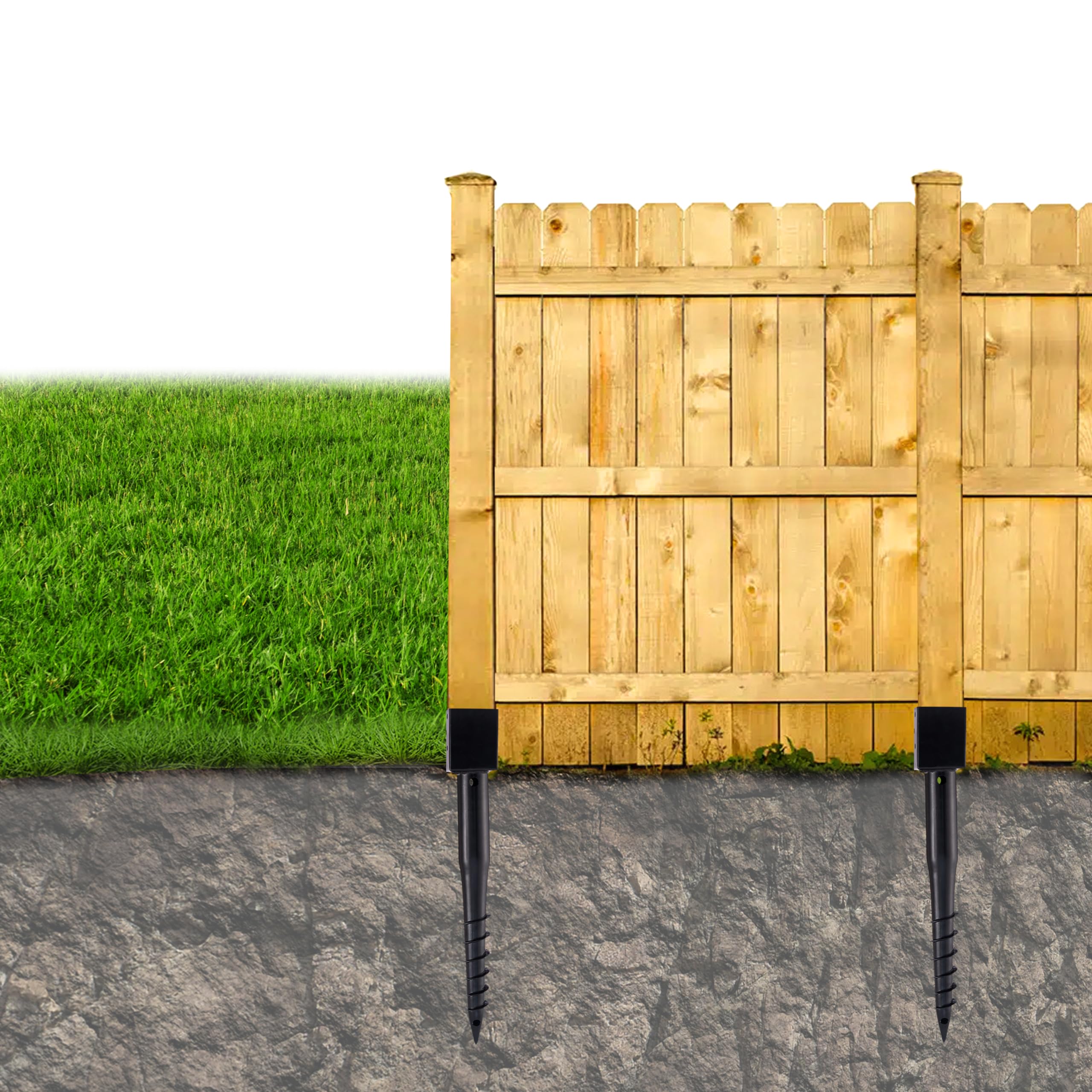 LADECH multi-purpose anchor aiding fence, mailbox, and garden posts.