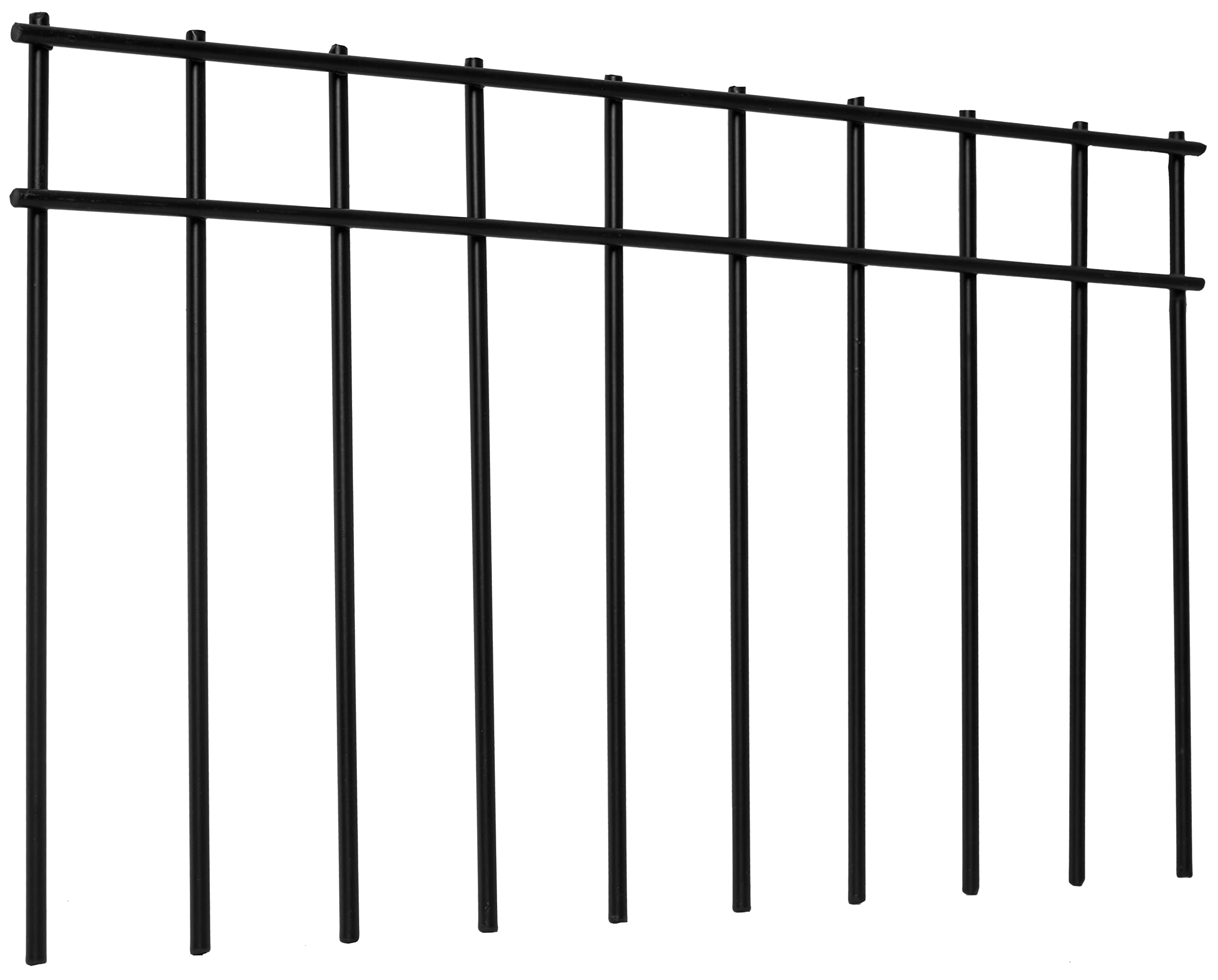 LADECH no-dig barrier fence side view showing quick pet containment setup.