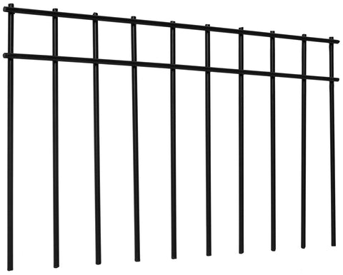 LADECH no-dig barrier fence side view showing quick pet containment setup.
