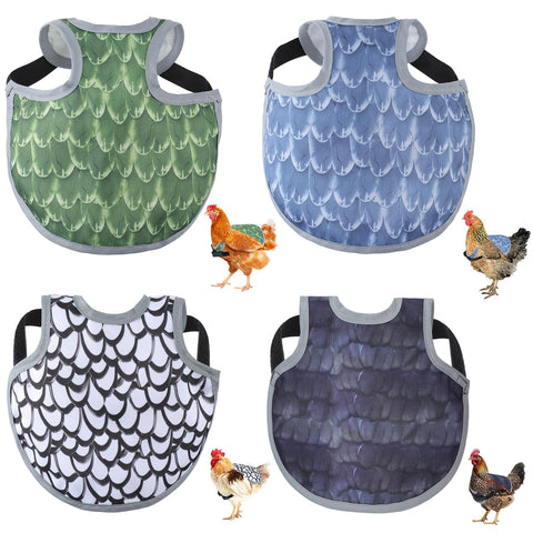 Laelr chicken saddle showing back protection during pecking and feather wear.