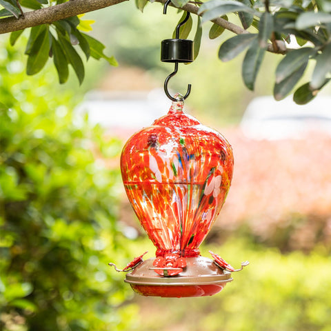 LaElvish Garden feeder as a decorative backyard centerpiece