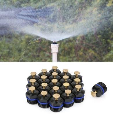 La Farah 20-piece atomizing sprinkler nozzle pack for versatile lawn irrigation.