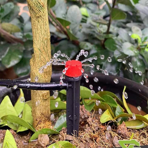 La Farah irrigation system kit assembled for efficient outdoor watering.