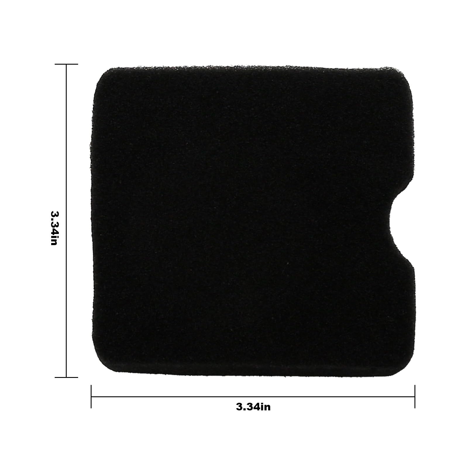 laffoonparts 504115301 air filter for Husqvarna 530BT showing fit and seal area