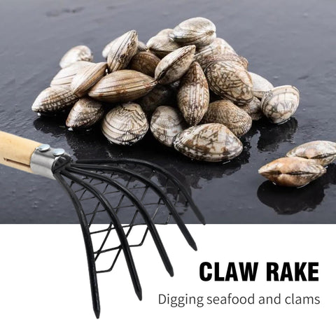 laffoonparts versatile rake for beach collection and garden chores.